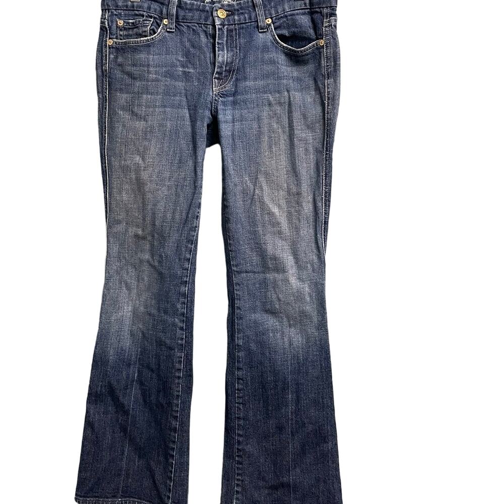 7 For All Mankind Blue Boot Cut Jeans